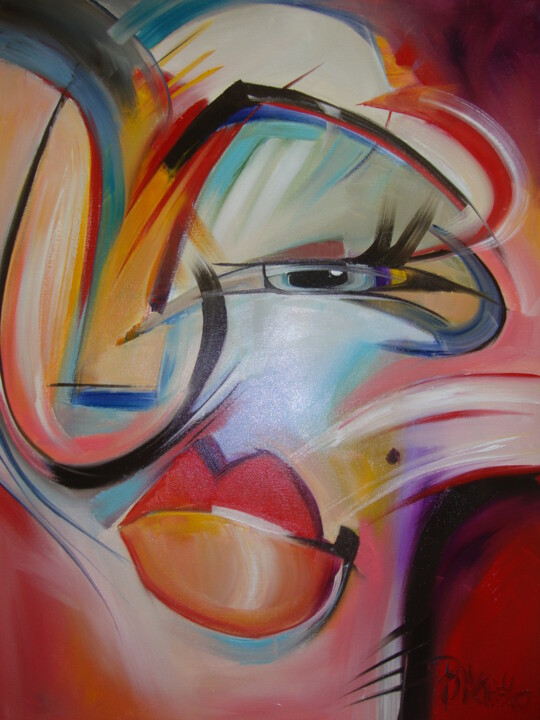 Painting titled "MARILYN" by Sonja Brzak, Original Artwork, Oil