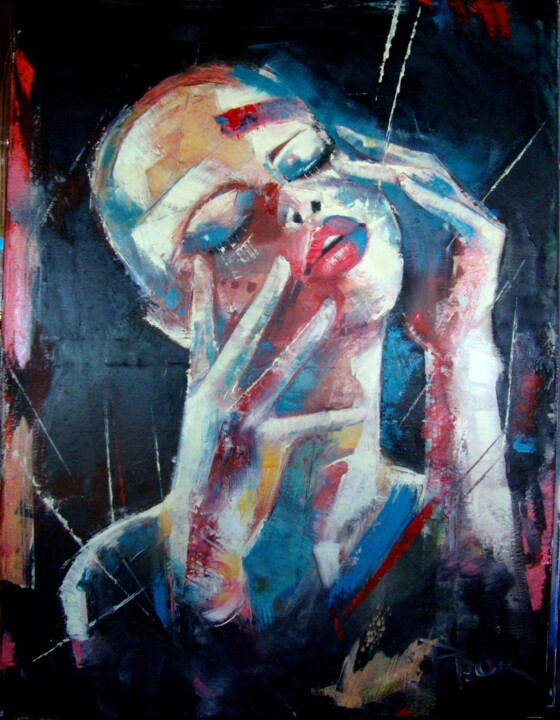 Painting titled "SAVE ME" by Sonja Brzak, Original Artwork, Oil