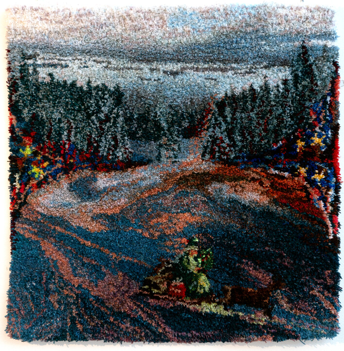 "The Route is Clear!" başlıklı Tekstil Sanatı Sonja Salomäki tarafından, Orijinal sanat, Kavaviçe