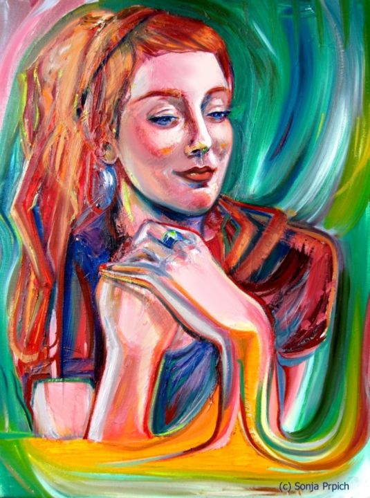 Painting titled "commercial-drive-mu…" by Sonja Violette, Original Art,