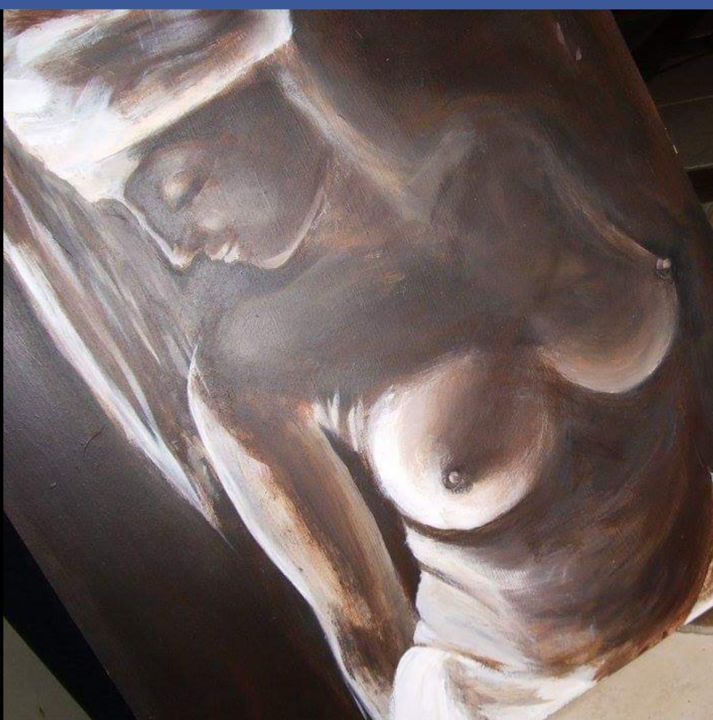 Painting titled "Féminité" by Sony Cardenas, Original Artwork, Acrylic