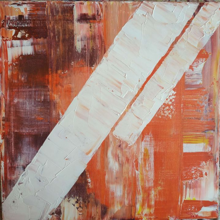 Картина под названием "Orange.jpg" - Sonya Kalmykova, Подлинное произведение искусства, Акрил