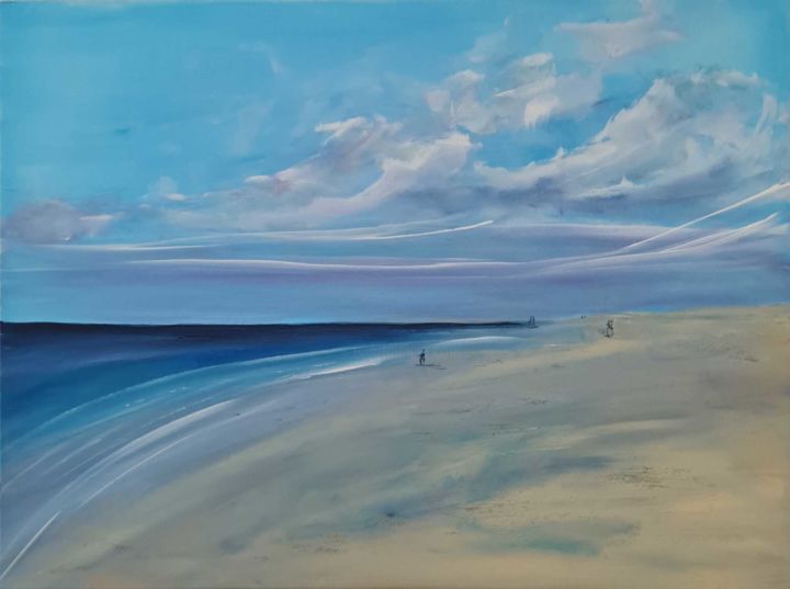 Painting titled "In dieser Welt" by Sophia Kühn, Original Art, Acrylic