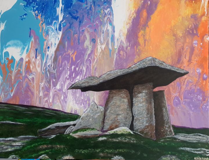 Pintura titulada "Menhir" por Sophie Ackermann, Obra de arte original, Acrílico