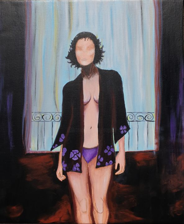 Peinture intitulée "Une femme" par Sophie Ackermann, Œuvre d'art originale, Acrylique