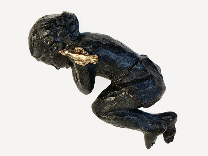 Sculpture titled "La Sieste" by Sophie Barut, Original Art, Bronze