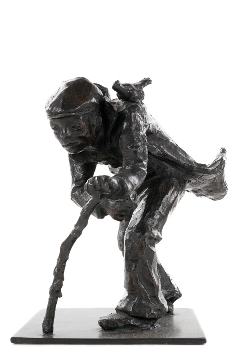 Skulptur mit dem Titel "Courir" von Sophie Barut, Original-Kunstwerk, Bronze