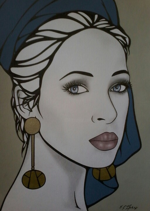 Drawing titled "PEARL." by Sophie Dumont (heavenly), Original Artwork, Acrylic
