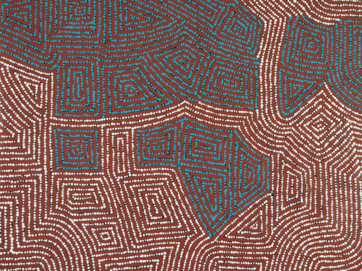 Malerei mit dem Titel "labyrinthe 3" von Sophie Eugène, Original-Kunstwerk