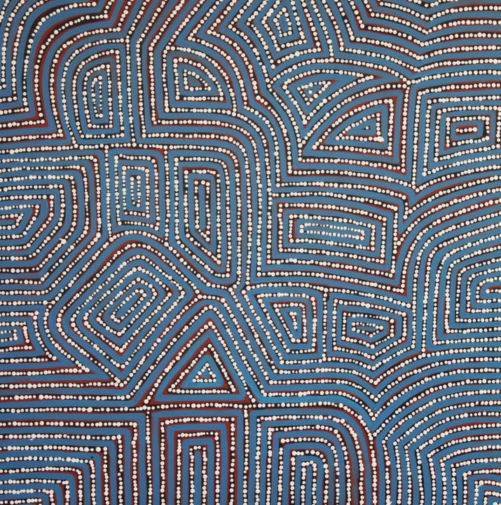 Malerei mit dem Titel "labyrinthe 4" von Sophie Eugène, Original-Kunstwerk