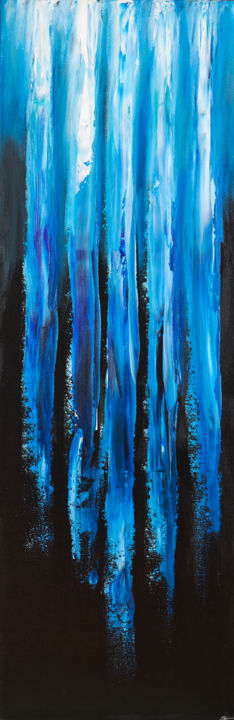 Painting titled "Blue" by Sophie Haldi, Original Artwork, Acrylic