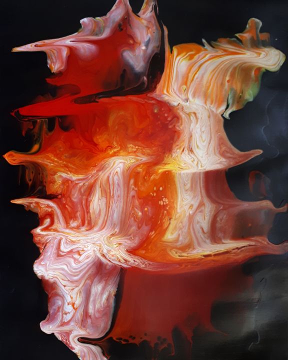 Painting titled "Smoke" by Sophie Haldi, Original Artwork