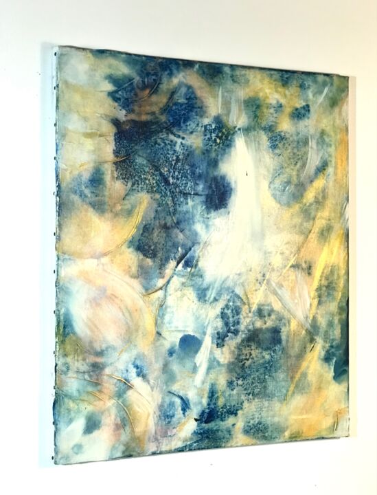 Peinture intitulée "L'Ange" par Urielle, Œuvre d'art originale, Acrylique