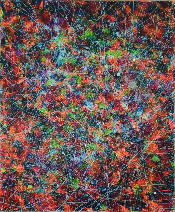 Peinture intitulée "Ciel étoilé" par Sophie Nigen, Œuvre d'art originale, Acrylique Monté sur Châssis en bois