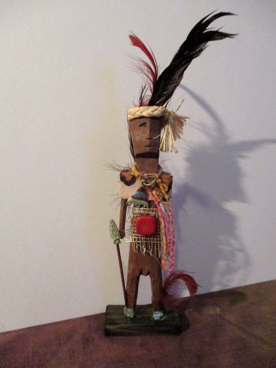 Sculpture titled "Ada Gada 3 "Protect…" by Sophie Thiry, Original Artwork, Wood