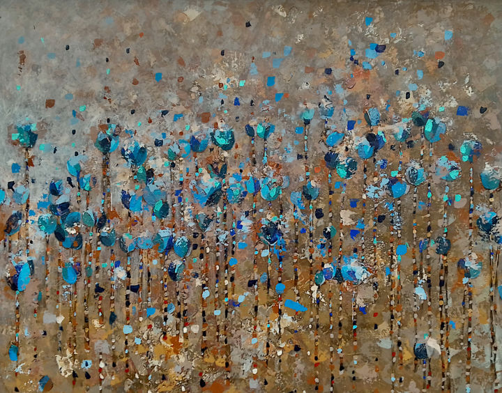 Peinture intitulée "Tulipes" par Sophie Cantou, Œuvre d'art originale, Acrylique