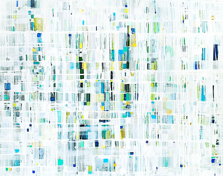 Peinture intitulée "Cascade" par Sophie Cantou, Œuvre d'art originale, Acrylique