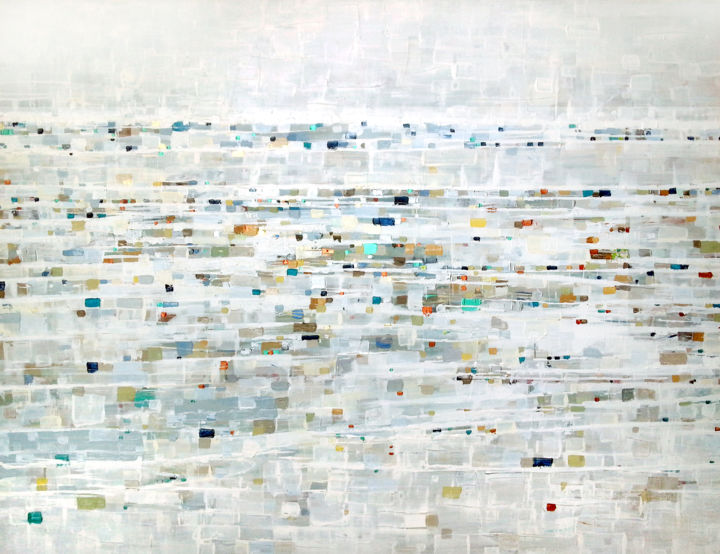 Peinture intitulée "Horizon" par Sophie Cantou, Œuvre d'art originale, Acrylique