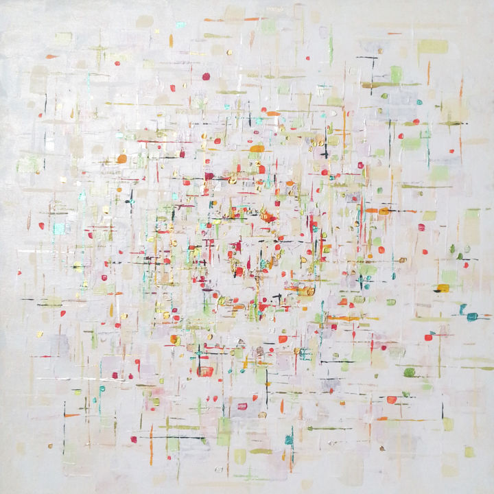 Peinture intitulée "Spirale" par Sophie Cantou, Œuvre d'art originale, Acrylique