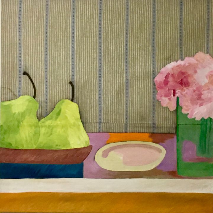 Картина под названием "Pears" - Sophie Cordery, Подлинное произведение искусства, Акрил