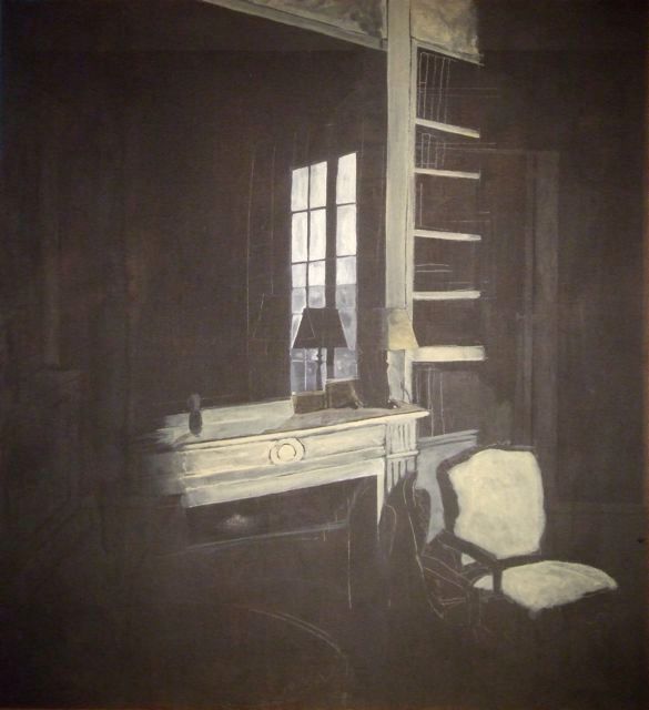 Painting titled "Dark Interior (Rue…" by Sophie Cordery, Original Artwork