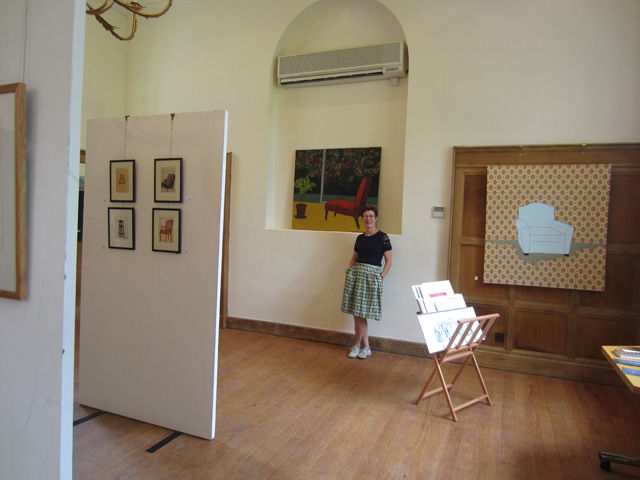 Fotografia zatytułowany „Red Chair (Evening)…” autorstwa Sophie Cordery, Oryginalna praca