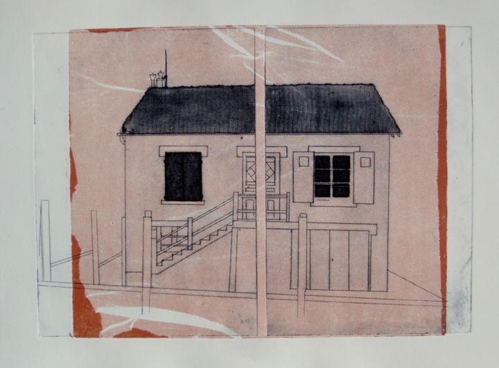 印花与版画 标题为“Villa (Detached)” 由Sophie Cordery, 原创艺术品