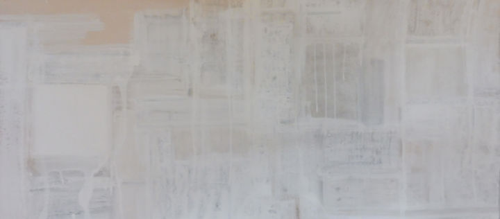 Картина под названием "Blanc sombre" - Sophie Griffon, Подлинное произведение искусства, Акрил