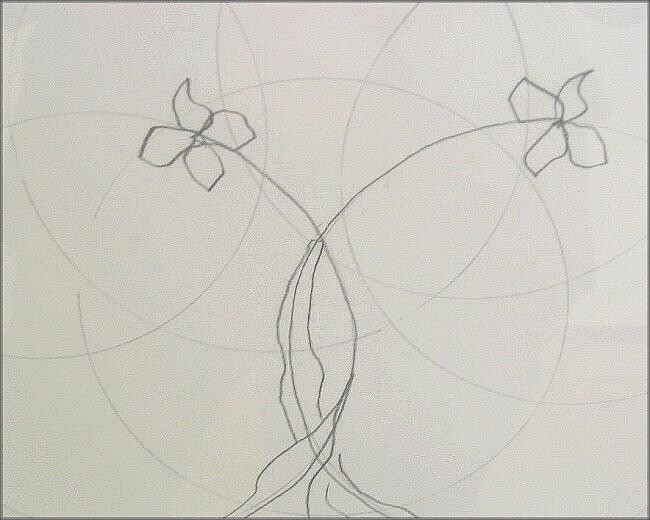 Drawing titled "rhizome 2" by Sophie Hoang Trong, Original Artwork