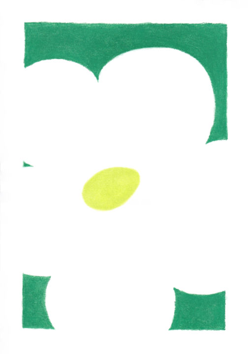 Drawing titled "Fleur n°6" by Sophie Pilorget (Eôs Studio), Original Art, Pastel