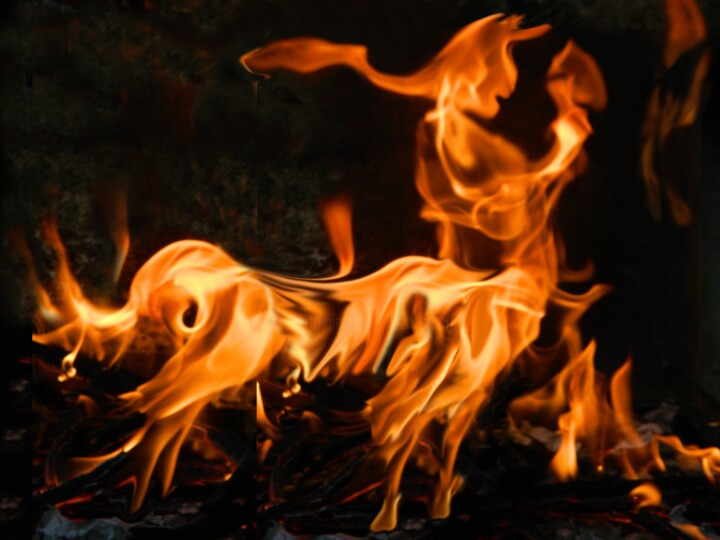 Fotografia intitolato "le-centaure-de-feu" da Sorin Niculae Lazar, Opera d'arte originale