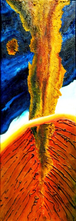 Картина под названием "Intrusion" - Sorin Niculae Lazar, Подлинное произведение искусства, Масло Установлен на Деревянная ра…