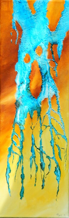 Картина под названием "SPLASH 1" - Sorin Niculae Lazar, Подлинное произведение искусства, Масло Установлен на Деревянная рам…