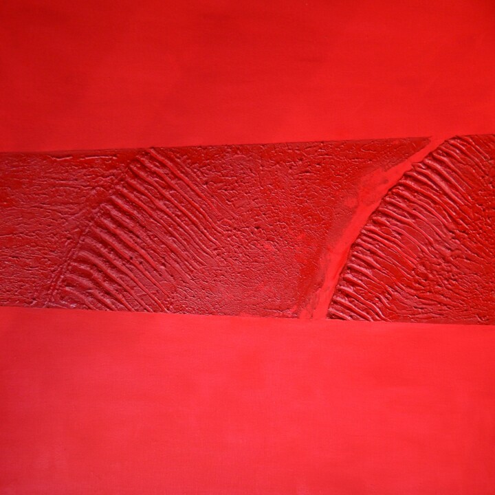 Картина под названием "SIMPLY RED" - Sorin Niculae Lazar, Подлинное произведение искусства, Масло Установлен на Деревянная р…