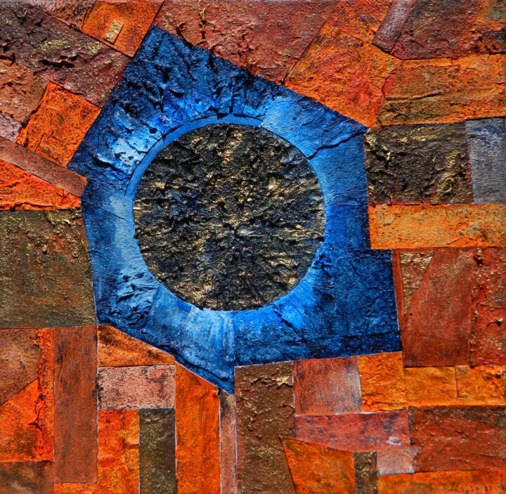 제목이 "August 7 - sun prot…"인 미술작품 Sorin Niculae Lazar로, 원작, 아크릴 나무 들것 프레임에 장착됨