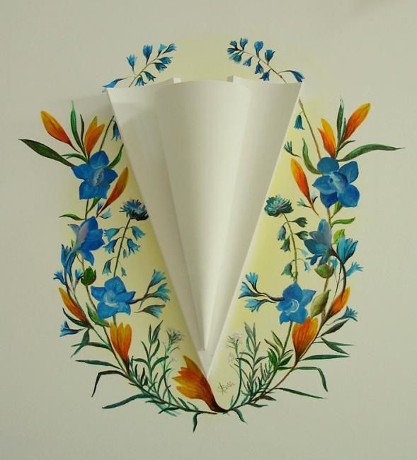 Malarstwo zatytułowany „Flower” autorstwa Sorinapostolescu, Oryginalna praca, Olej