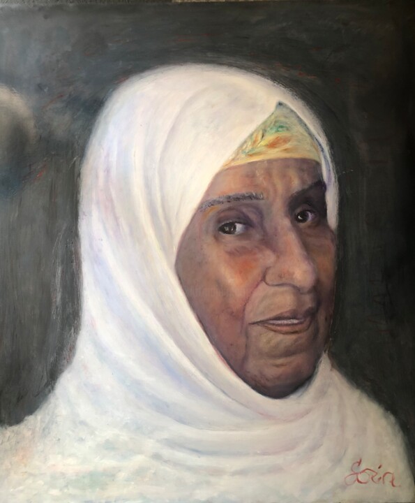 제목이 "Maman arabe"인 미술작품 Sorin Ciocirlan로, 원작, 기름