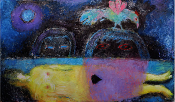 Painting titled "Grown up" by Soso, Original Art, Oil