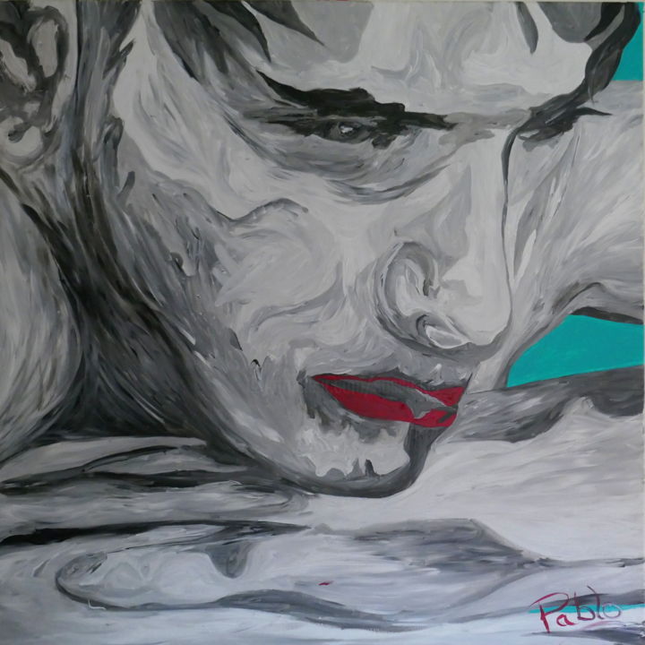 Peinture intitulée "Homme" par Pablo, Œuvre d'art originale, Acrylique