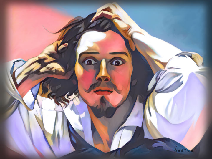 Le Desespere D Auguste Courbet Digital Arts By Patrick Morceau Sosten Artmajeur