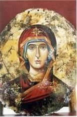 Painting titled "The Virgin" by Sotirios Panailidis, Original Artwork, Other