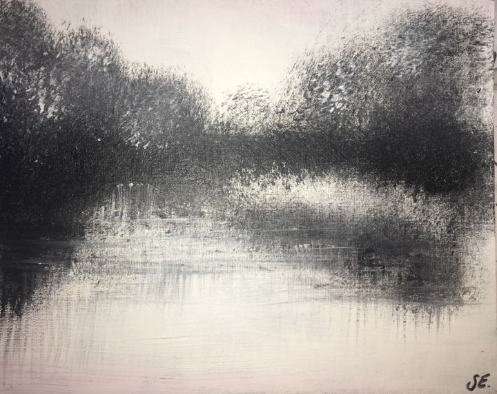 Peinture intitulée "blurr-in-darkness.j…" par Soukaina El Bahty, Œuvre d'art originale