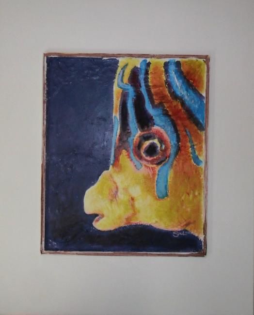 Malerei mit dem Titel "Angel Fish" von Soul, Original-Kunstwerk, Öl