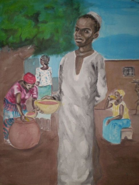 Painting titled "invitation" by Arnaud Hyacinthe Souli, Original Artwork