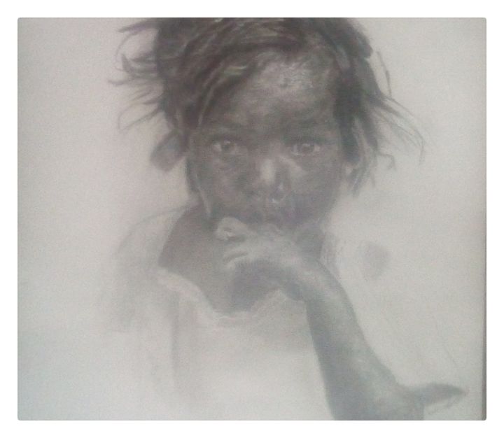 "Poverty do not beli…" başlıklı Resim Soumik Arya tarafından, Orijinal sanat, Grafit