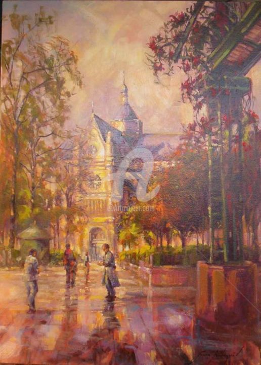 Painting titled "Saint Eustache - Pa…" by Sousa Rodrigues, Original Artwork