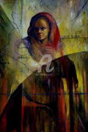 Painting titled "No War" by Sousa Rodrigues, Original Artwork