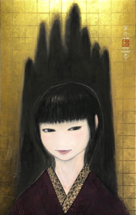 Painting titled "yoi no jibun  (Entr…" by Souske, Original Artwork, Other