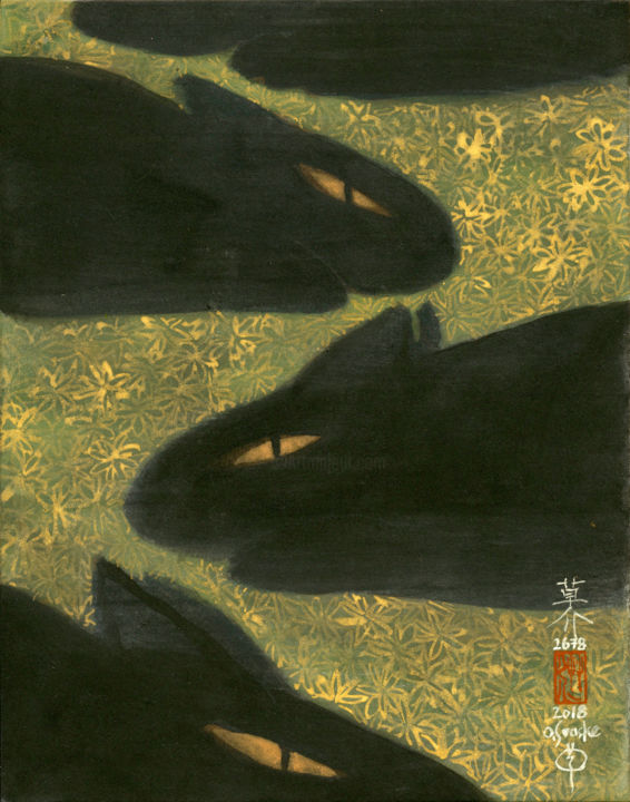 Painting titled "so-neco (souske-cha…" by Souske, Original Artwork, Other