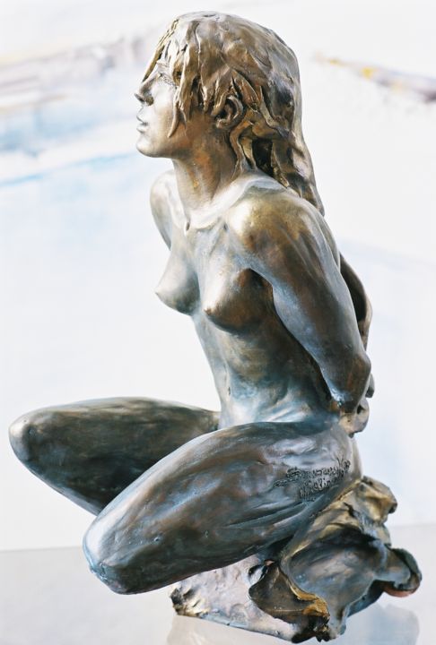 Sculpture intitulée "Colline" par Soussan-Morin, Œuvre d'art originale
